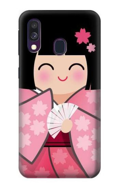 S3042 Japan Girl Hina Doll Kimono Sakura Case For Samsung Galaxy A40