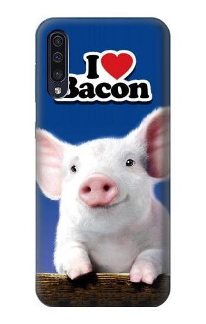 S0608 I Love Bacon Cute Baby Pig Case For Samsung Galaxy A50