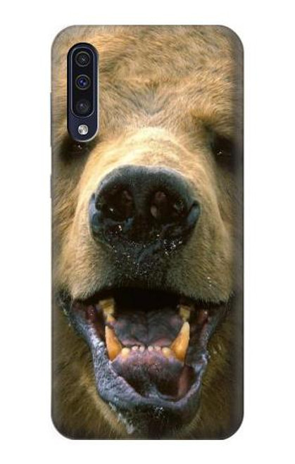 S0840 Grizzly Bear Face Case For Samsung Galaxy A50