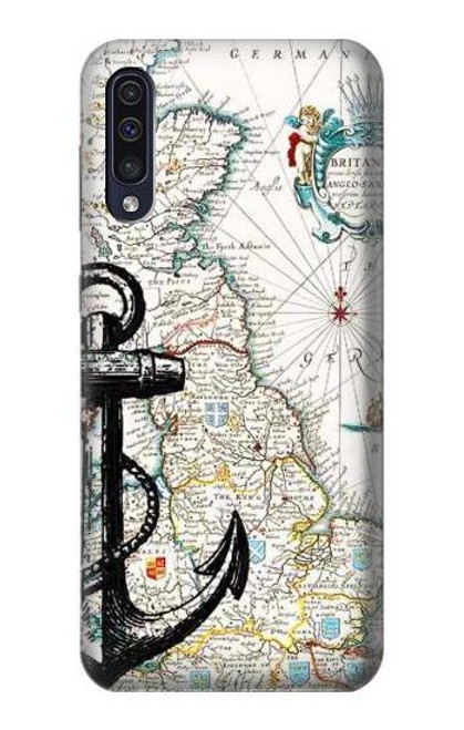 S1962 Nautical Chart Case For Samsung Galaxy A50