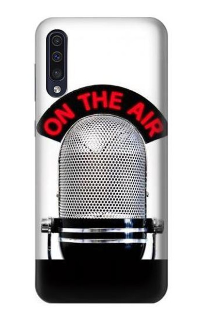 S2381 Vintage Radio Microphone On The Air Case For Samsung Galaxy A50