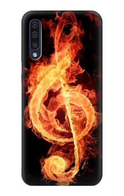 S0493 Music Note Burn Case For Samsung Galaxy A70