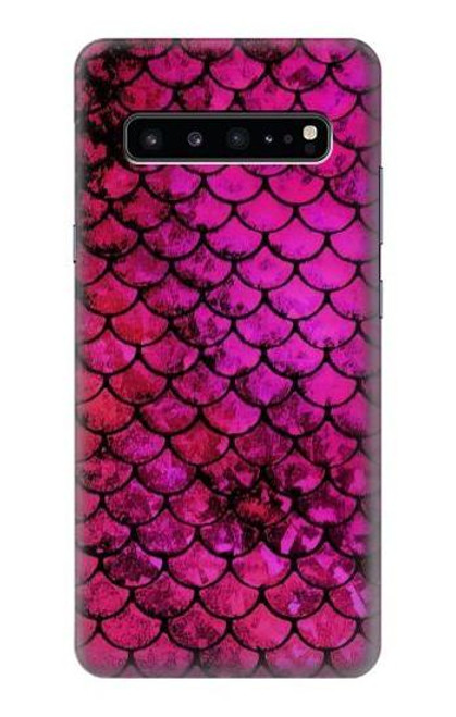 S3051 Pink Mermaid Fish Scale Case For Samsung Galaxy S10 5G