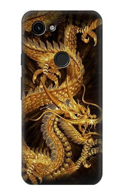 S2804 Chinese Gold Dragon Printed Case For Google Pixel 3a