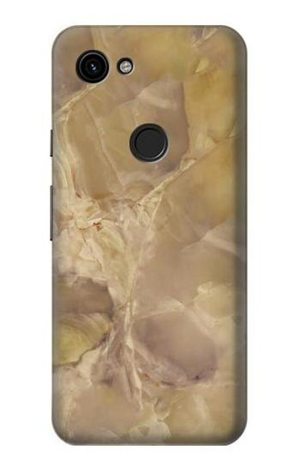 S3240 Yellow Marble Stone Case For Google Pixel 3a