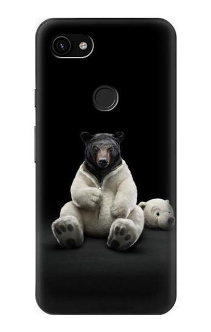 S0878 Black Bear Case For Google Pixel 3a XL