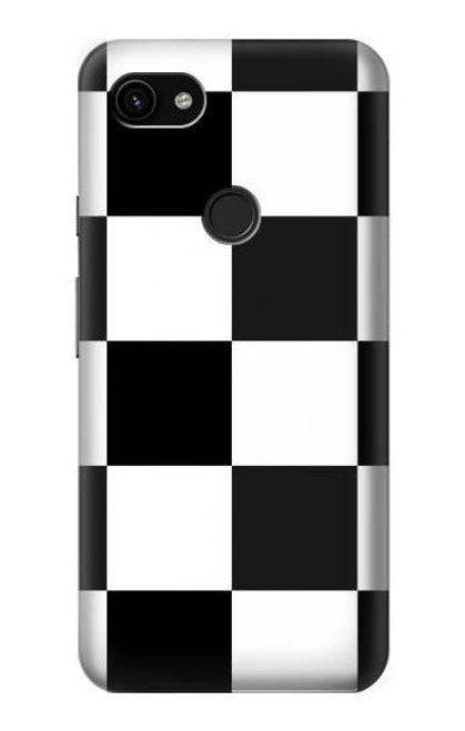 S2492 Black and White Check Case For Google Pixel 3a XL