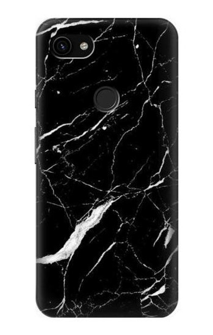 S2895 Black Marble Graphic Printed Case For Google Pixel 3a XL