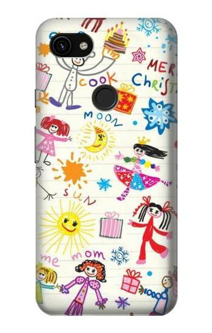 S3280 Kids Drawing Case For Google Pixel 3a XL