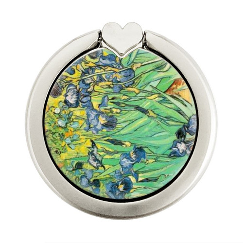 S0210 Van Gogh Irises Graphic Ring Holder and Pop Up Grip