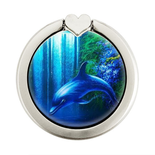 S0385 Dolphin Graphic Ring Holder and Pop Up Grip