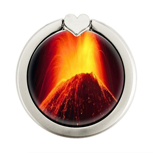 S0745 Volcano Lava Graphic Ring Holder and Pop Up Grip