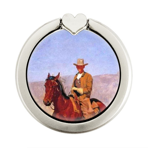 S0772 Cowboy Western Graphic Ring Holder and Pop Up Grip