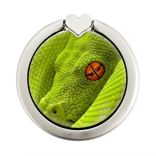 S0785 Green Snake Graphic Ring Holder and Pop Up Grip