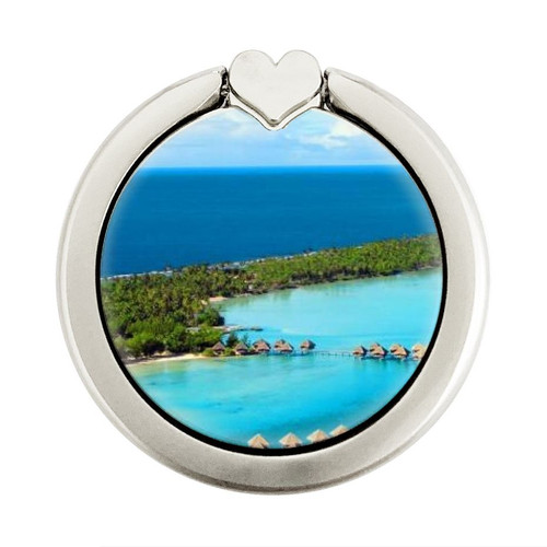 S0844 Bora Bora Island Graphic Ring Holder and Pop Up Grip