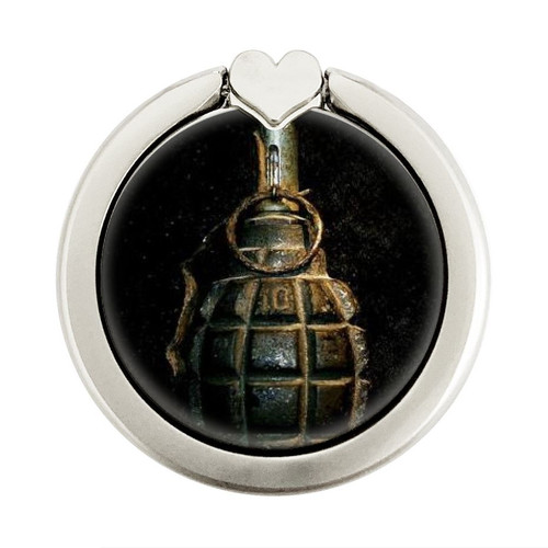 S0881 Hand Grenade Graphic Ring Holder and Pop Up Grip