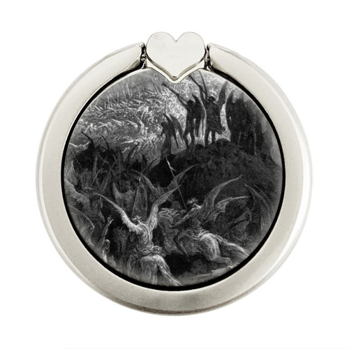 S1026 Gustave Dore Paradise Lost Graphic Ring Holder and Pop Up Grip