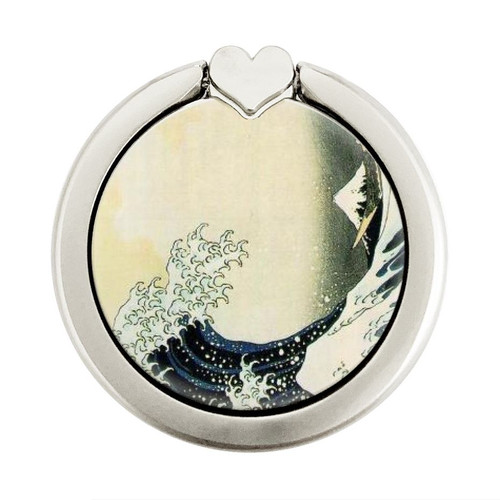 S1040 Hokusai The Great Wave of Kanagawa Graphic Ring Holder and Pop Up Grip