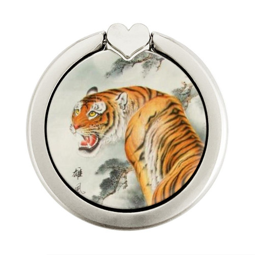 S1934 Chinese Tiger Painting Graphic Ring Holder and Pop Up Grip