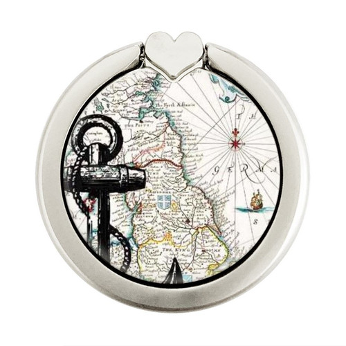 S1962 Nautical Chart Graphic Ring Holder and Pop Up Grip