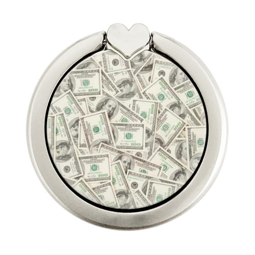 S2077 Money Dollar Banknotes Graphic Ring Holder and Pop Up Grip