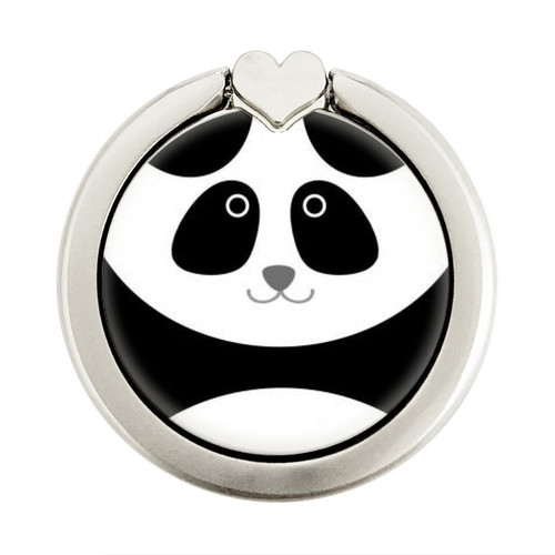 S2085 Panda Minimalist Graphic Ring Holder and Pop Up Grip