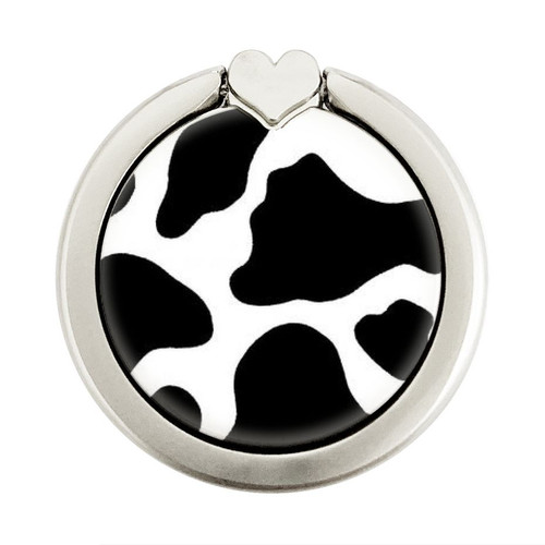 S2096 Seamless Cow Pattern Graphic Ring Holder and Pop Up Grip