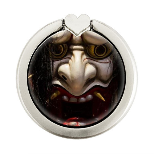 S2112 Hannya Demon Graphic Ring Holder and Pop Up Grip