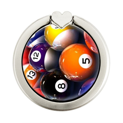 S2238 Billiard Pool Ball Graphic Ring Holder and Pop Up Grip