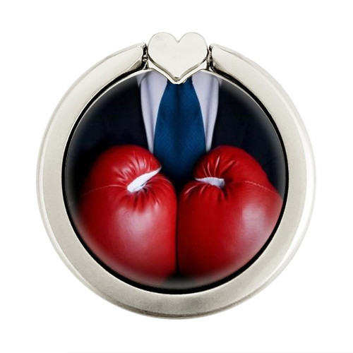 S2261 Businessman Black Suit With Boxing Gloves Graphic Ring Holder and Pop Up Grip S2261 Businessman Black Suit With Boxing Gloves Graphic Ring Holder and Pop Up Grip