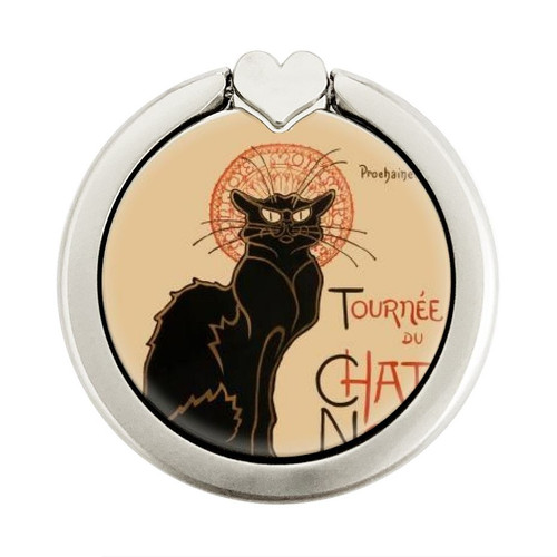 S2739 Chat Noir Black Cat Vintage Graphic Ring Holder and Pop Up Grip S2739 Chat Noir Black Cat Vintage Graphic Ring Holder and Pop Up Grip