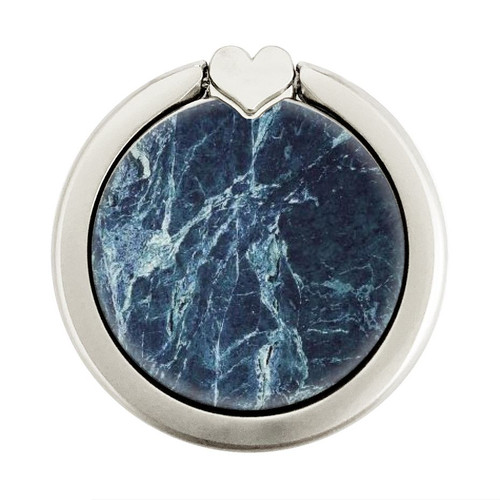 S2799 Light Blue Marble Stone Graphic Printed Graphic Ring Holder and Pop Up Grip