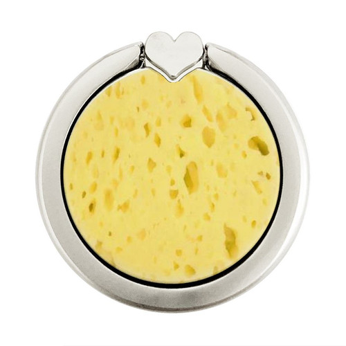 S2913 Cheese Texture Graphic Ring Holder and Pop Up Grip