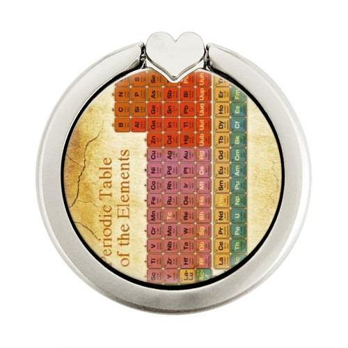 S2934 Vintage Periodic Table of Elements Graphic Ring Holder and Pop Up Grip S2934 Vintage Periodic Table of Elements Graphic Ring Holder and Pop Up Grip