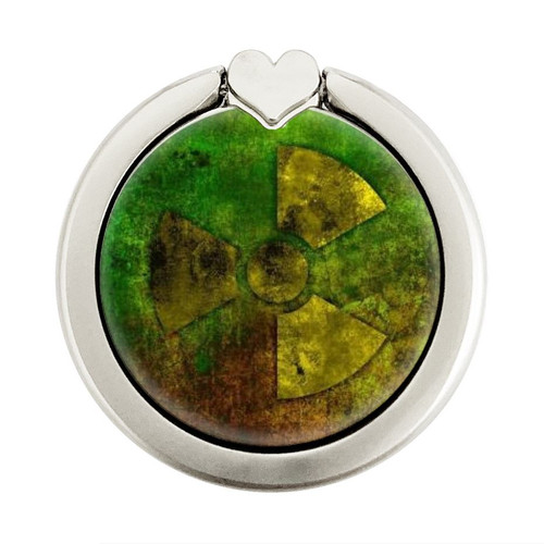 S3202 Radioactive Nuclear Hazard Symbol Graphic Ring Holder and Pop Up Grip