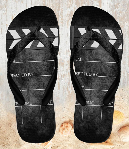 FA0397 Vintage Director Clapboard Beach Slippers Sandals Flip Flops Unisex