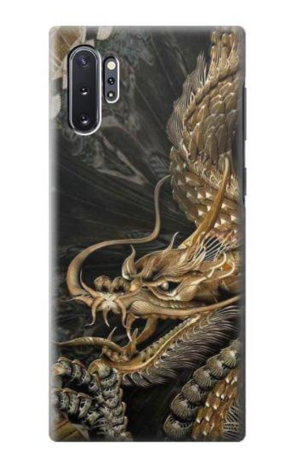 S0426 Gold Dragon Case For Samsung Galaxy Note 10 Plus