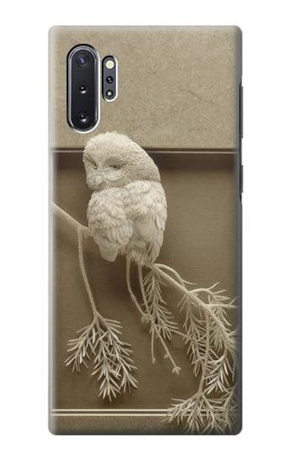 S1386 Paper Sculpture Owl Case For Samsung Galaxy Note 10 Plus