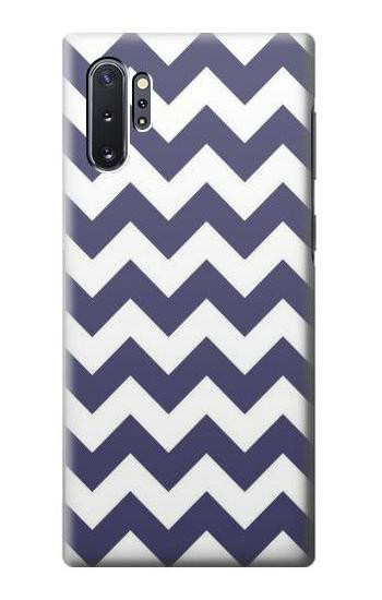 S2345 Navy Blue Shavron Zig Zag Pattern Case For Samsung Galaxy Note 10 Plus