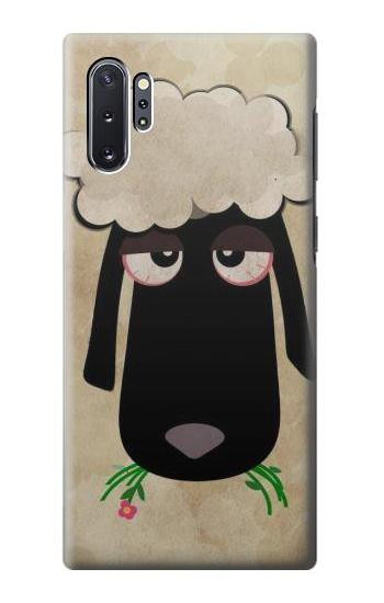 S2826 Cute Cartoon Unsleep Black Sheep Case For Samsung Galaxy Note 10 Plus