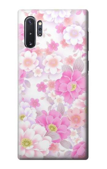 S3036 Pink Sweet Flower Flora Case For Samsung Galaxy Note 10 Plus