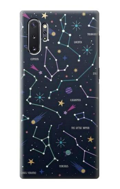 S3220 Star Map Zodiac Constellations Case For Samsung Galaxy Note 10 Plus