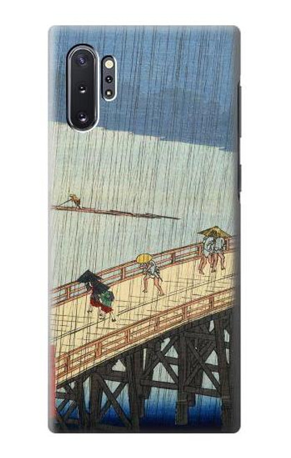 S3347 Utagawa Hiroshige Sudden shower Case For Samsung Galaxy Note 10 Plus