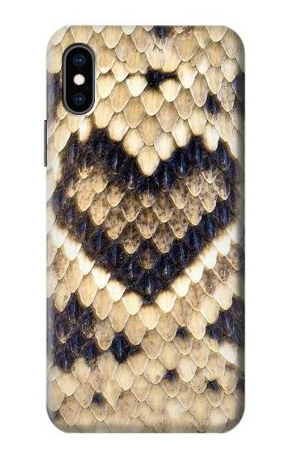 S3417 Diamond Rattle Snake Graphic Print Case For iPhone X, iPhone XS