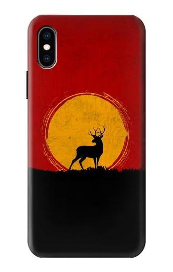 S3513 Deer Sunset Case For iPhone X, iPhone XS