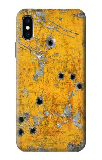 S3528 Bullet Rusting Yellow Metal Case For iPhone X, iPhone XS