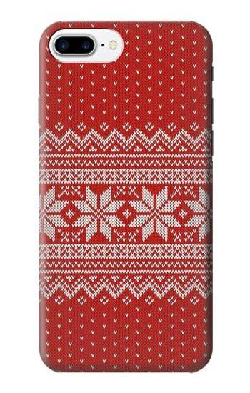 S3384 Winter Seamless Knitting Pattern Case For iPhone 7 Plus, iPhone 8 Plus