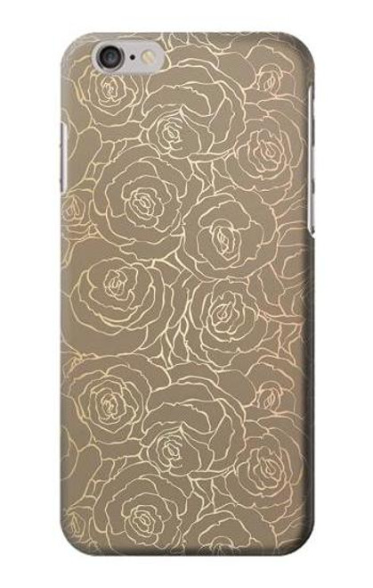 S3466 Gold Rose Pattern Case For iPhone 6 Plus, iPhone 6s Plus