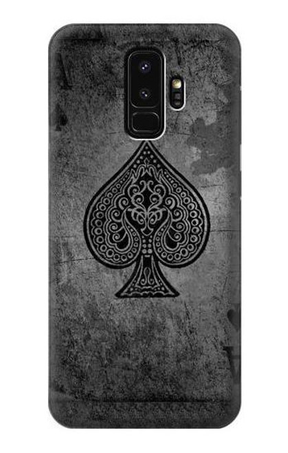 S3446 Black Ace Spade Case For Samsung Galaxy S9 Plus