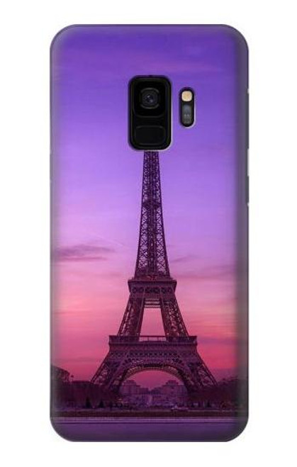 S3447 Eiffel Paris Sunset Case For Samsung Galaxy S9